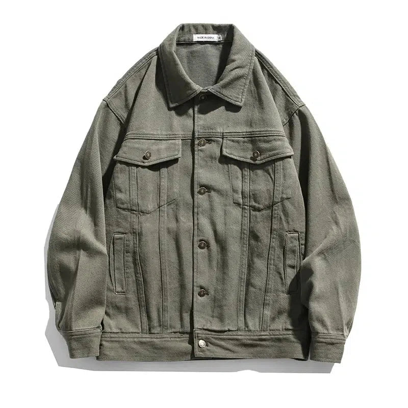 Vintage Patch Print Jacket