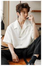 Vintage Pattern Lapel Shirt