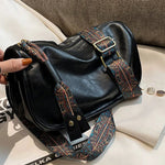 Vintage Pattern Strap Shoulder Bag