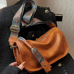 Vintage Pattern Strap Shoulder Bag