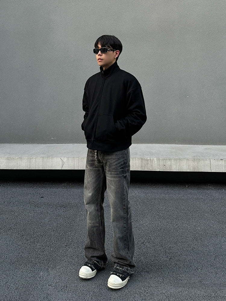 Vintage Raw Edge Flared Jeans