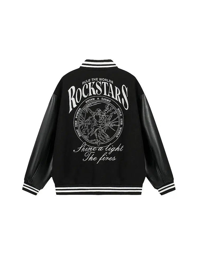 Vintage Rockstars Graphic Bomber Jacket
