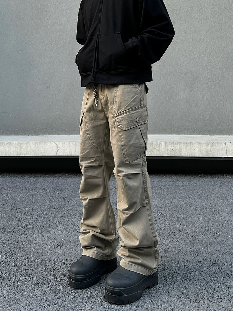 Vintage Straight-leg Cargo Pants