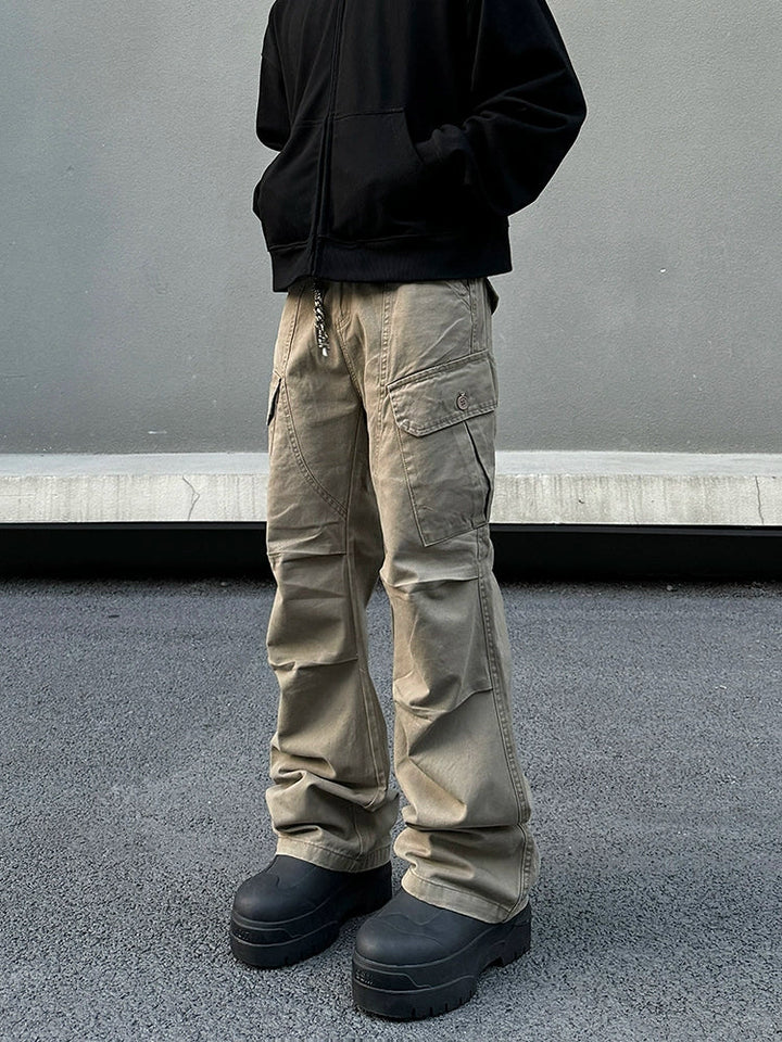 Vintage Straight-leg Cargo Pants