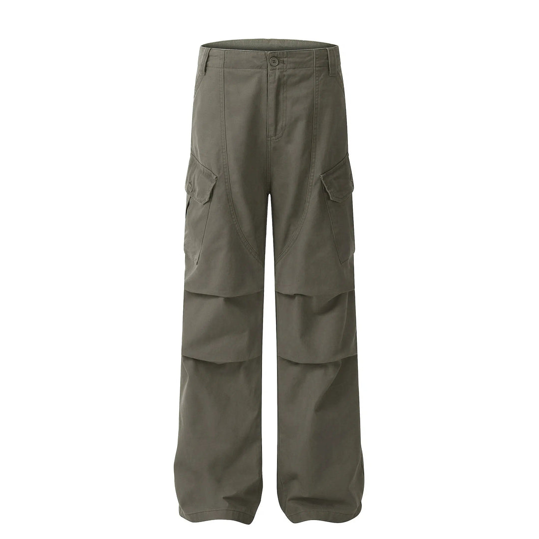 Vintage Straight-leg Cargo Pants