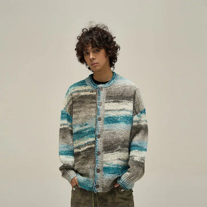 Vintage Striped Cardigan Sweater