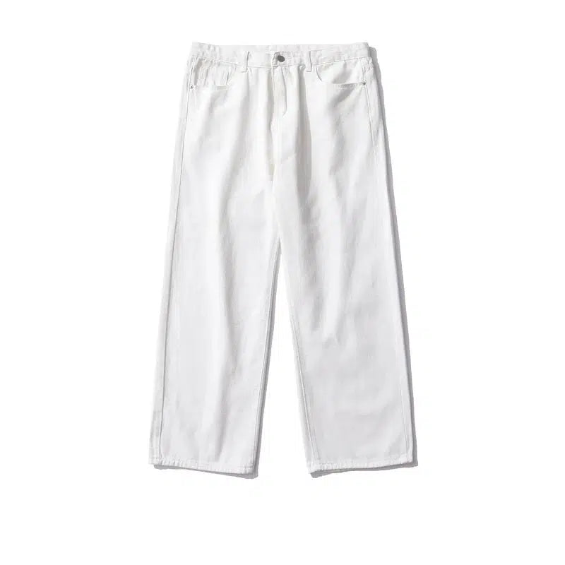 Vintage Washed Straight Leg Jeans