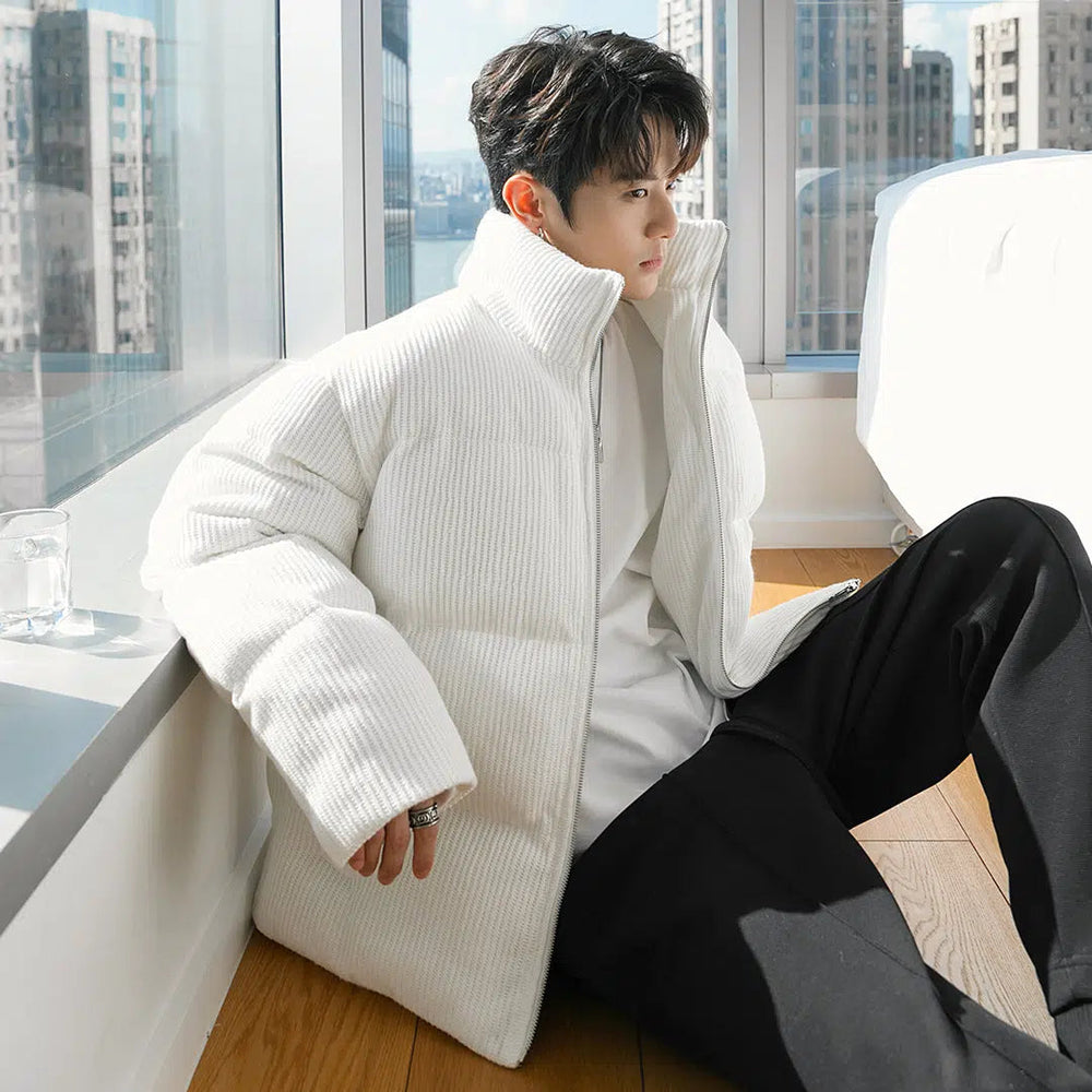 Vintage Zipped Padded Cotton Jacket