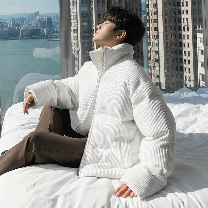Vintage Zipped Padded Cotton Jacket