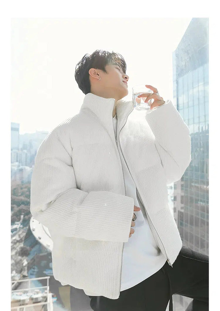 Vintage Zipped Padded Cotton Jacket
