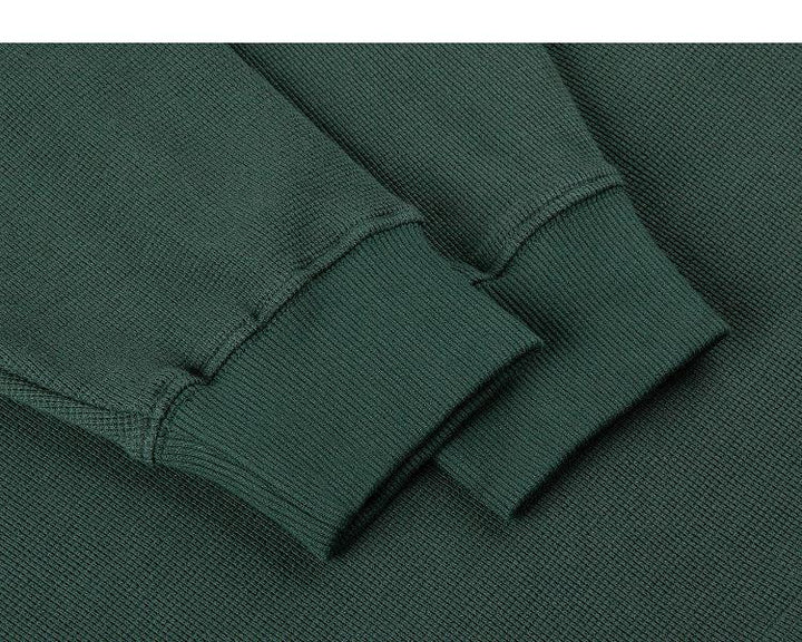 Waffle Drop Shoulder POLO Shirt