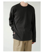 Waffle-Knit Crew Neck Pullover