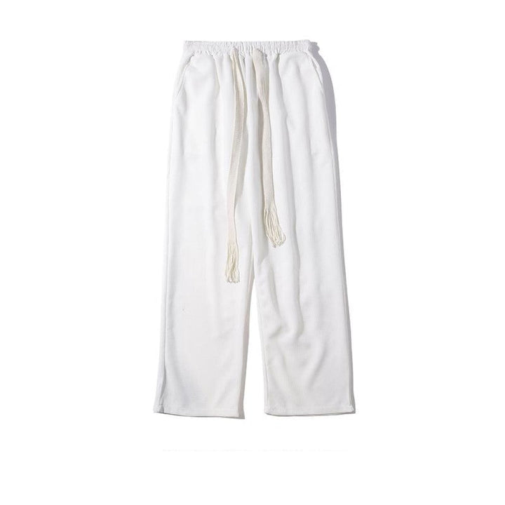 Waffle Straight Casual Pants