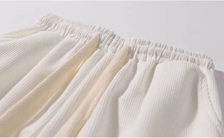 Waffle Straight Casual Pants