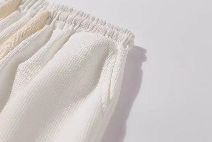 Waffle Straight Casual Pants