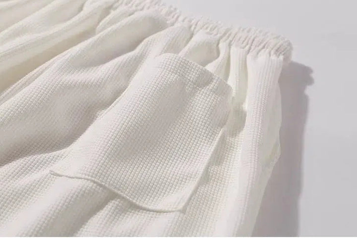 Waffle Straight Casual Pants