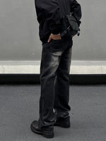 Washed Black and Gray Slim Fit Jean