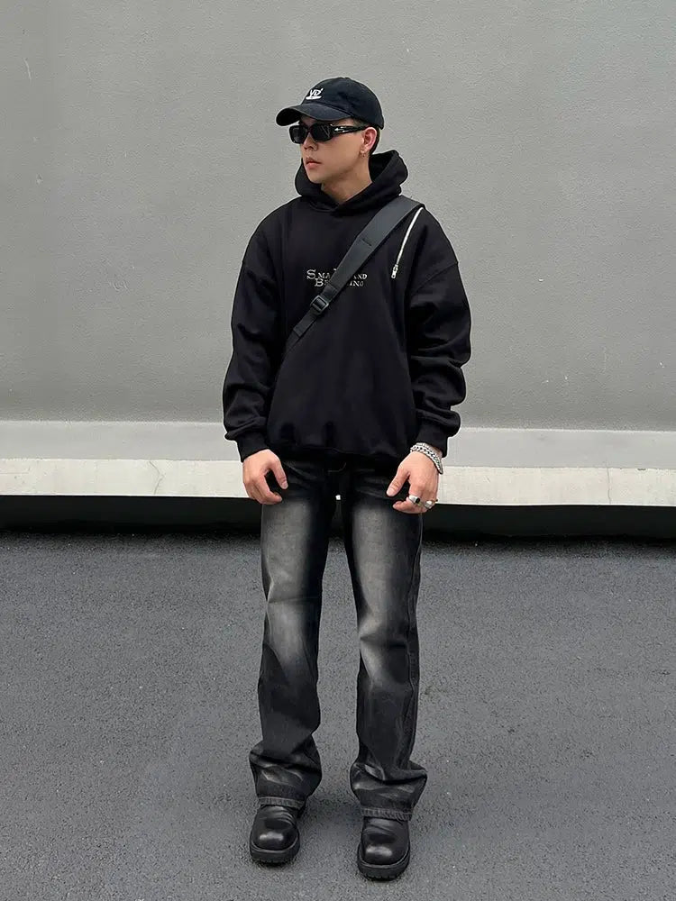 Washed Black and Gray Slim Fit Jean