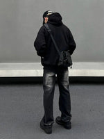 Washed Black and Gray Slim Fit Jean