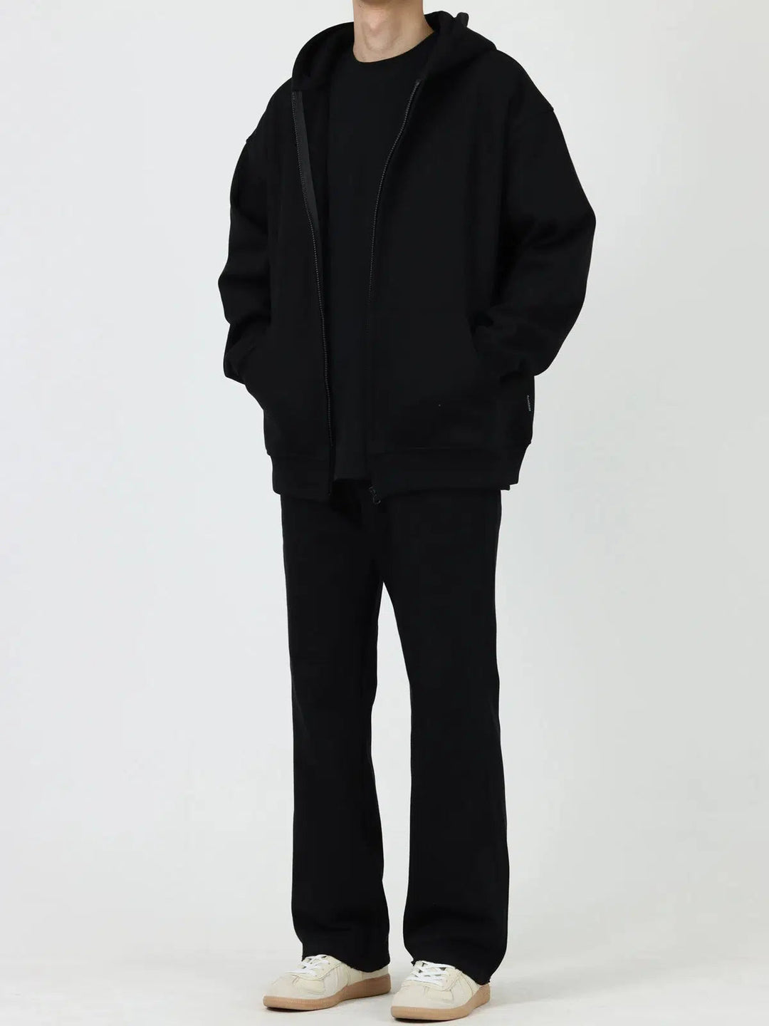 Washed Casual Fit Straight-fit Pants