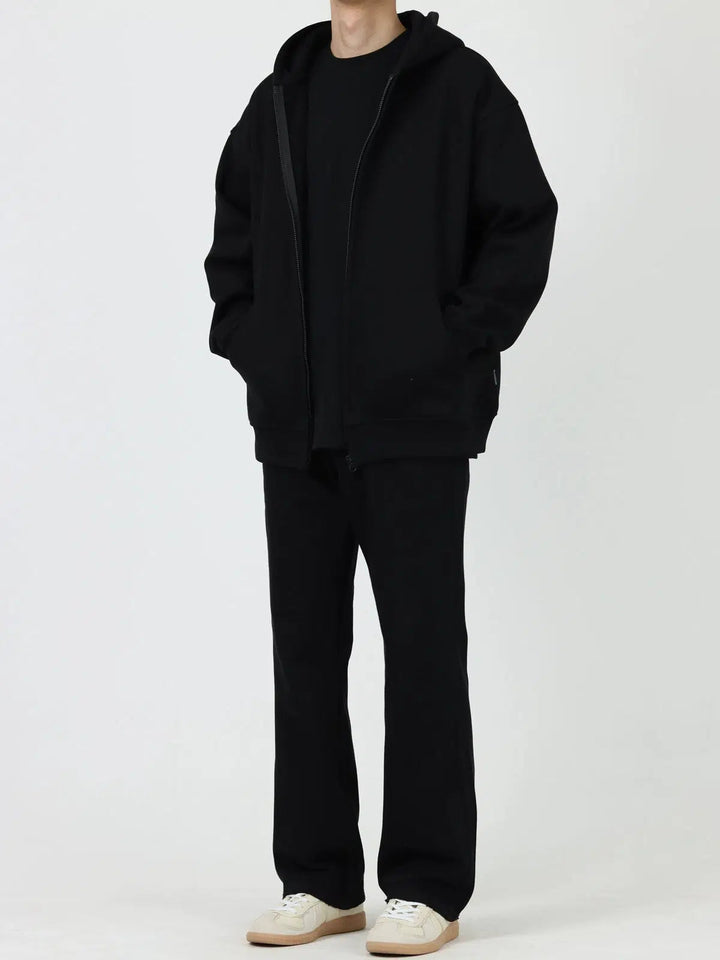 Washed Casual Fit Straight-fit Pants