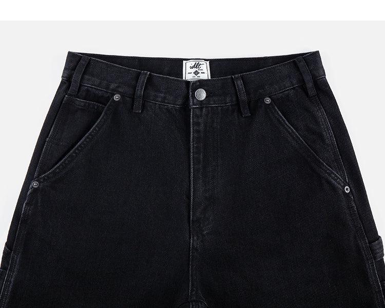 Washed Classic Straight-Leg Jeans