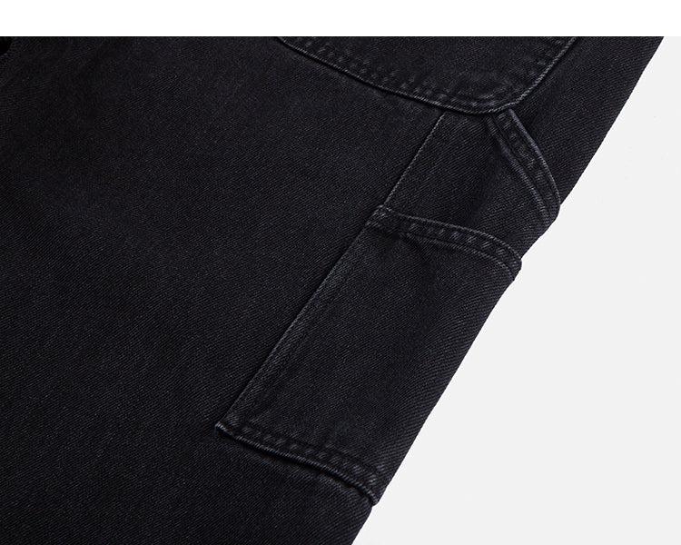 Washed Classic Straight-Leg Jeans