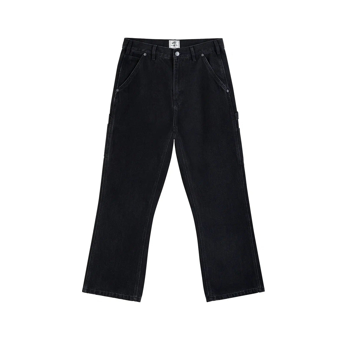 Washed Classic Straight-Leg Jeans