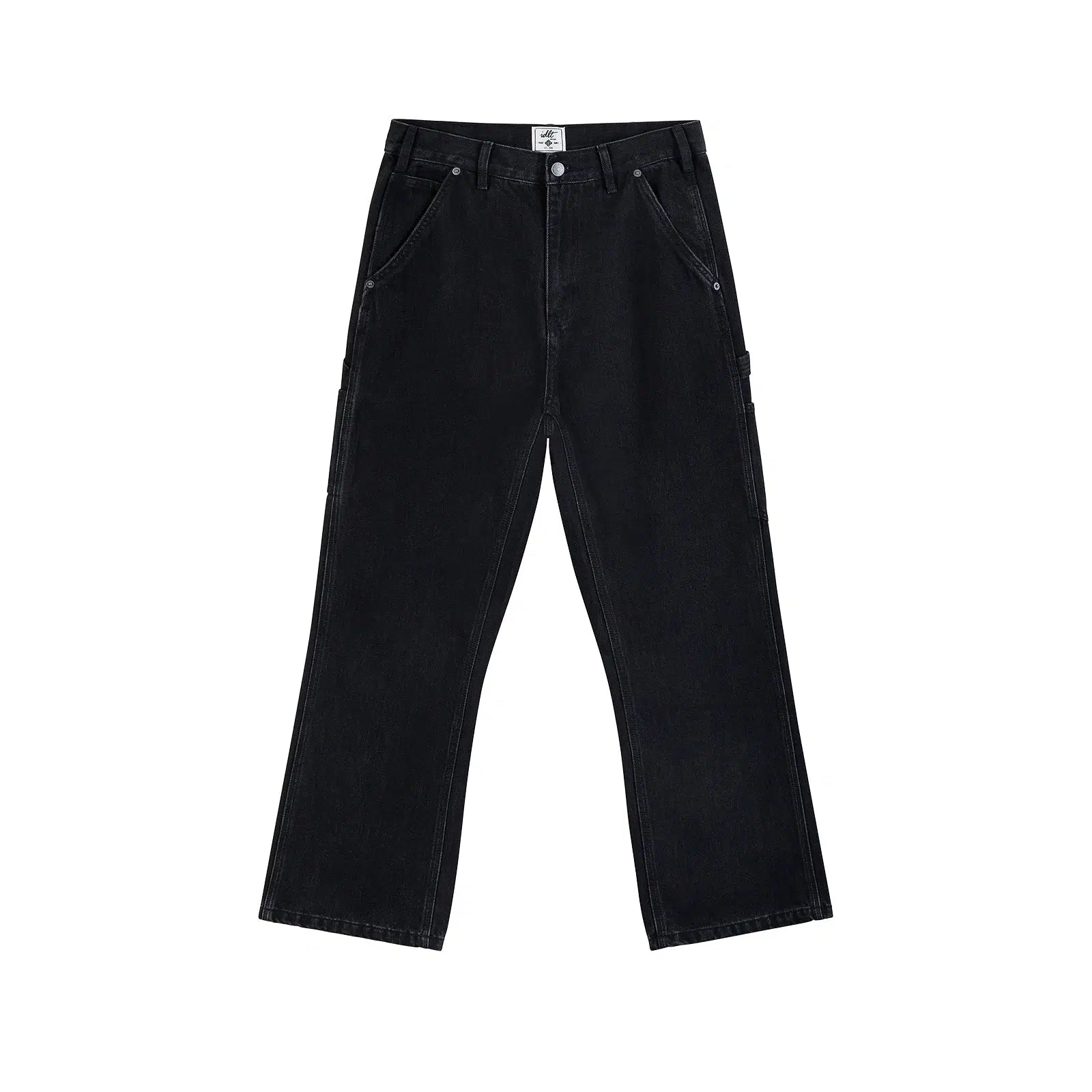 Washed Classic Straight-Leg Jeans