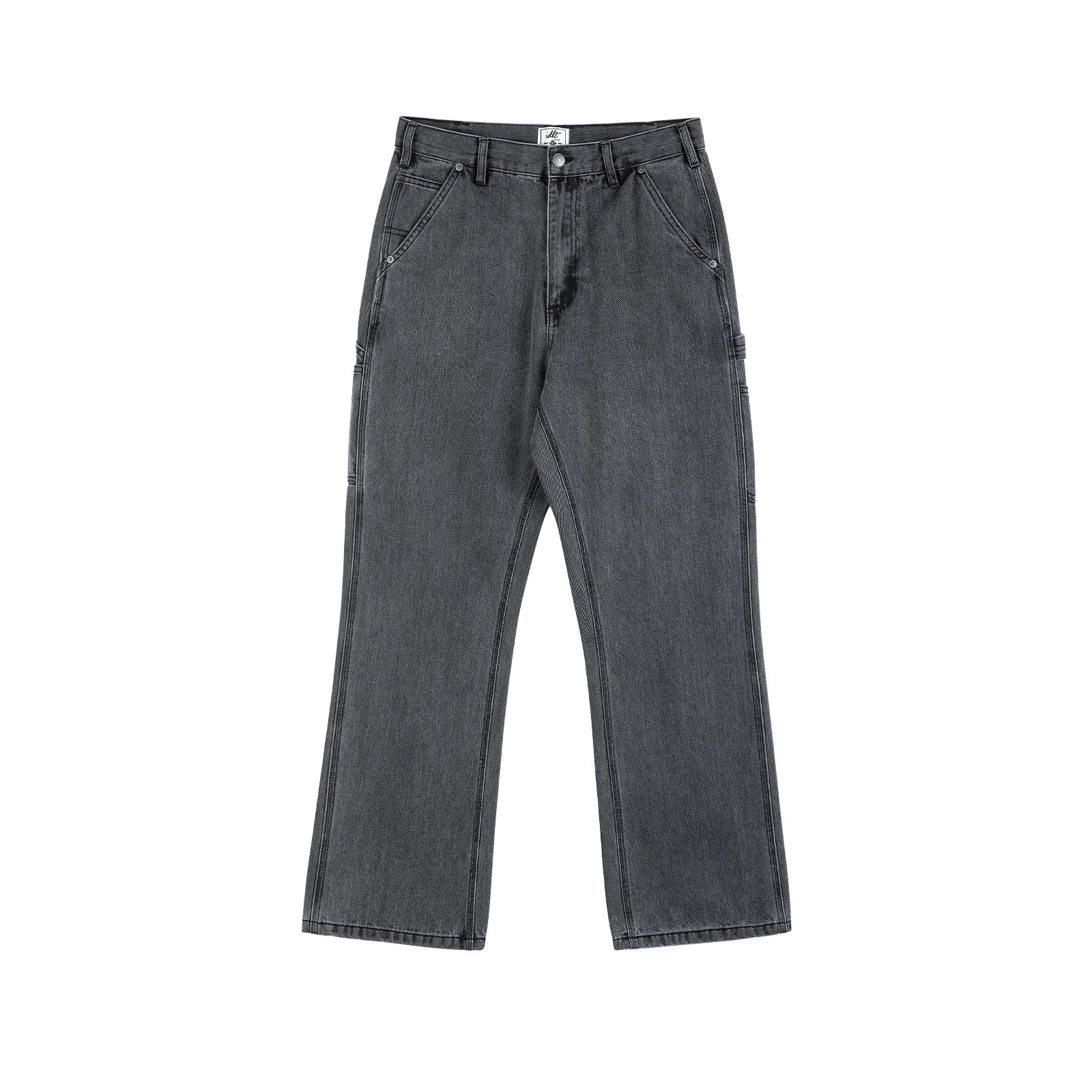 Washed Classic Straight-Leg Jeans