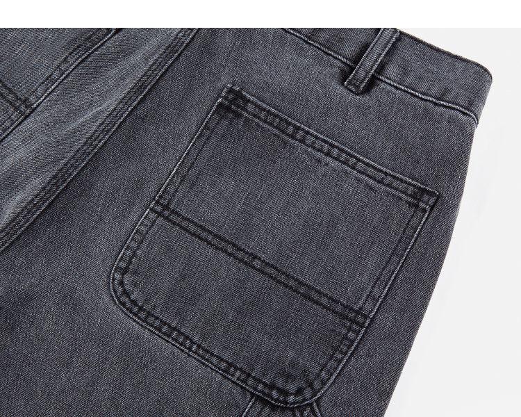 Washed Classic Straight-Leg Jeans