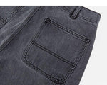 Washed Classic Straight-Leg Jeans
