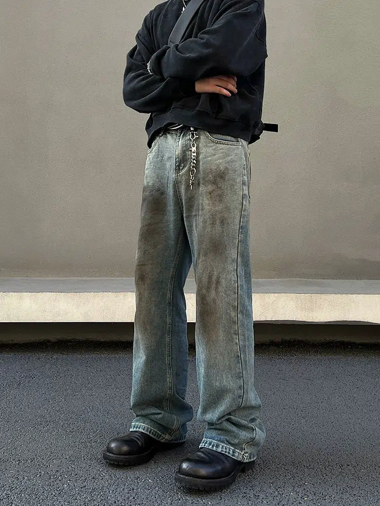 Washed Dirty Vintage Jeans