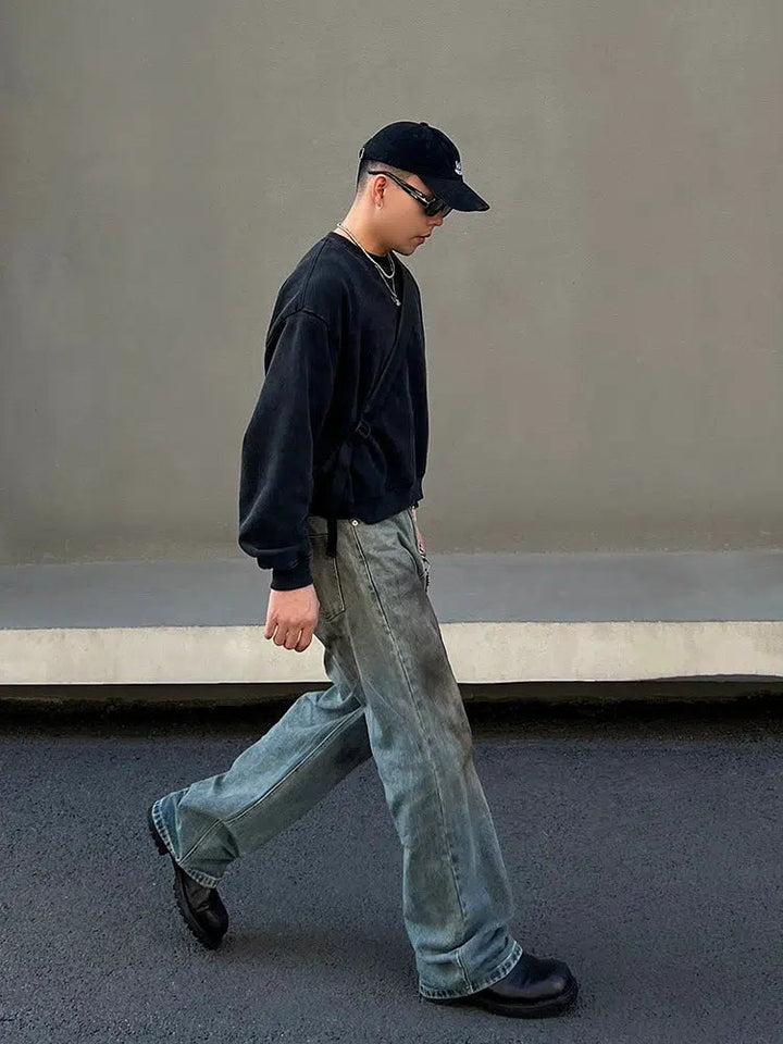 Washed Dirty Vintage Jeans