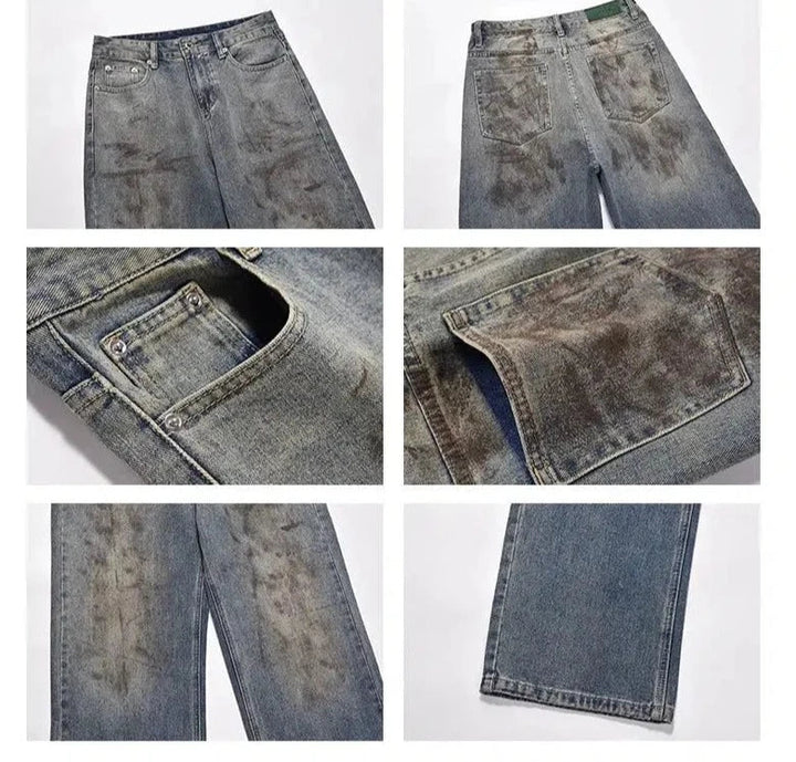 Washed Dirty Vintage Jeans