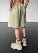 Washed Drawstring Shorts