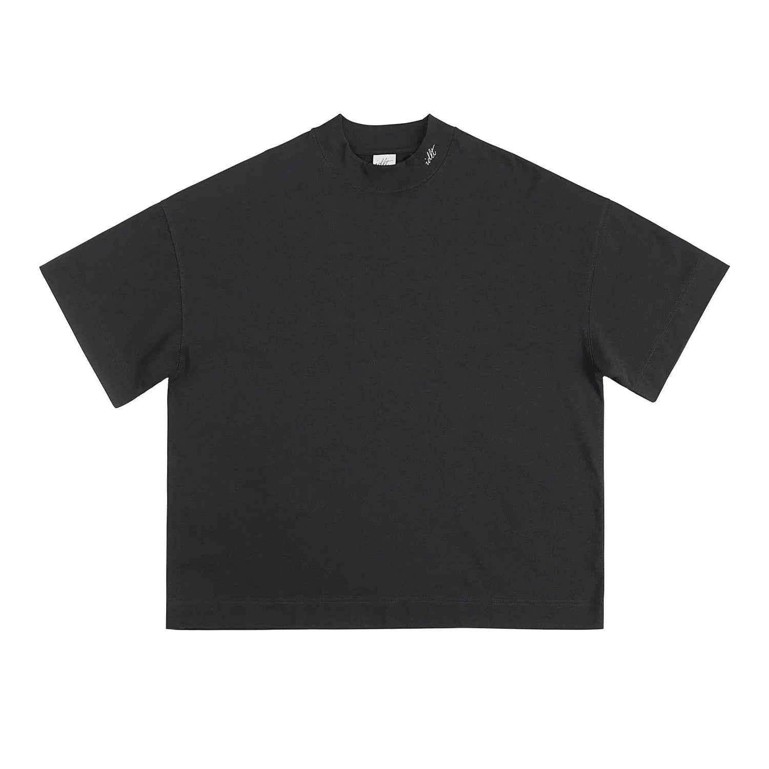 Washed Embroidered Round Neck T-shirt