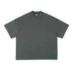 Washed Embroidered Round Neck T-shirt