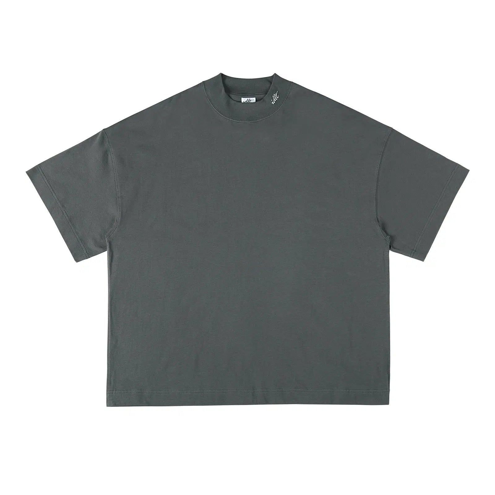 Washed Embroidered Round Neck T-shirt