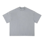 Washed Embroidered Round Neck T-shirt