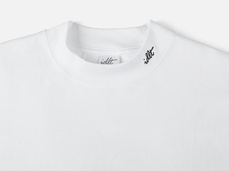 Washed Embroidered Round Neck T-shirt