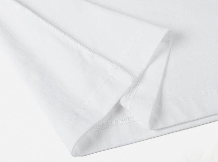 Washed Embroidered Round Neck T-shirt