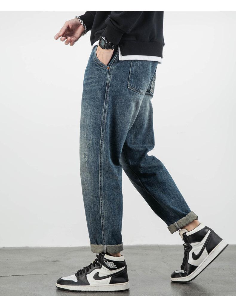 Washed Embroidery Jeans