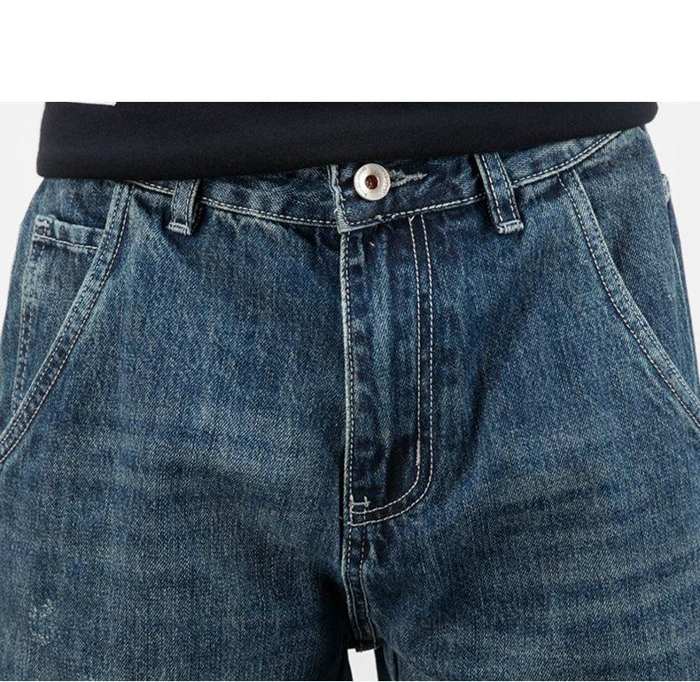 Washed Embroidery Jeans