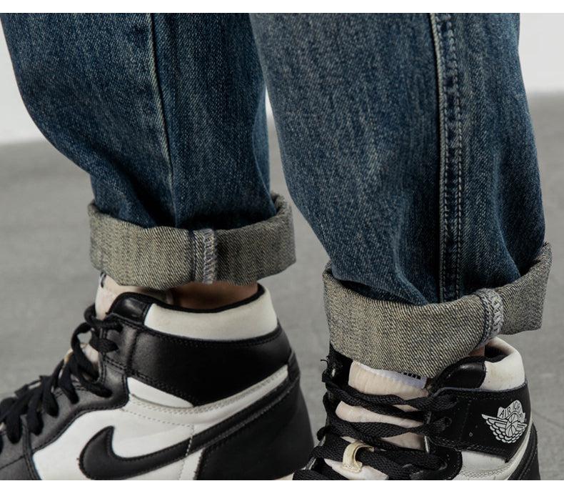 Washed Embroidery Jeans