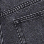 Washed Gray Denim Jeans