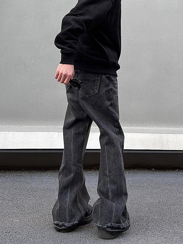Washed Gray Vintage Straight Jeans