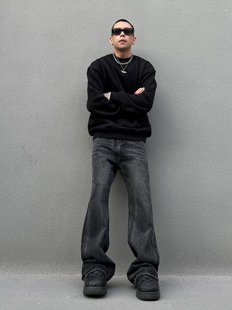 Washed Gray Vintage Straight Jeans