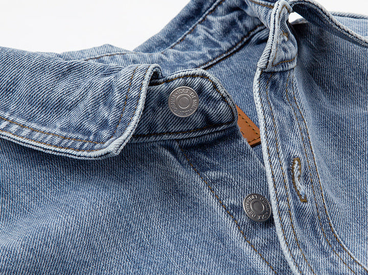 Washed Loose Denim Shirt Jacket