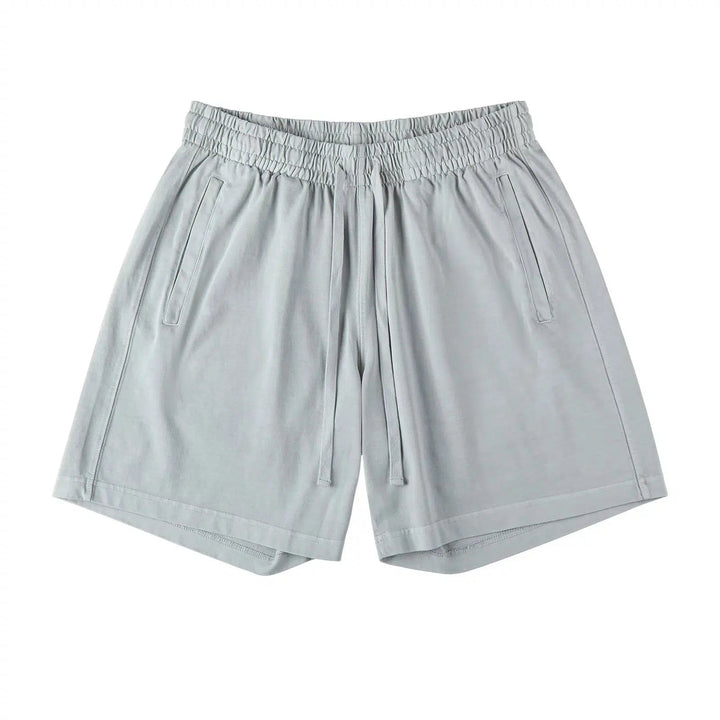 Washed Mid-length Shorts